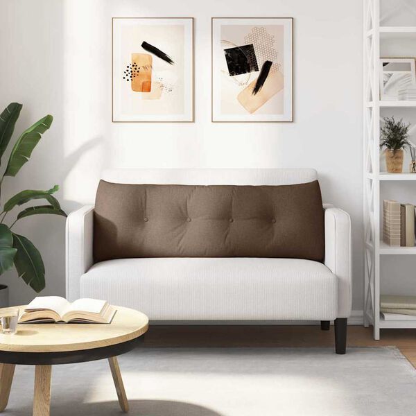 vidaXL Pol&scaron;t&aacute;ř na z&aacute;da Hněd&aacute; 140 x 24 x 50 cm textil