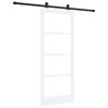 vidaXL Posuvn&eacute; dveře ORKDAL 83 x 202 cm Masivn&iacute; borov&eacute; dřevo a sklo