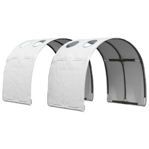 vidaXL Tunel postele 2 ks B&iacute;l&aacute; Polyester
