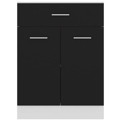 vidaXL Spodní skříňka se zásuvkou černá 60 x 46 x 81,5 cm dřevotříska