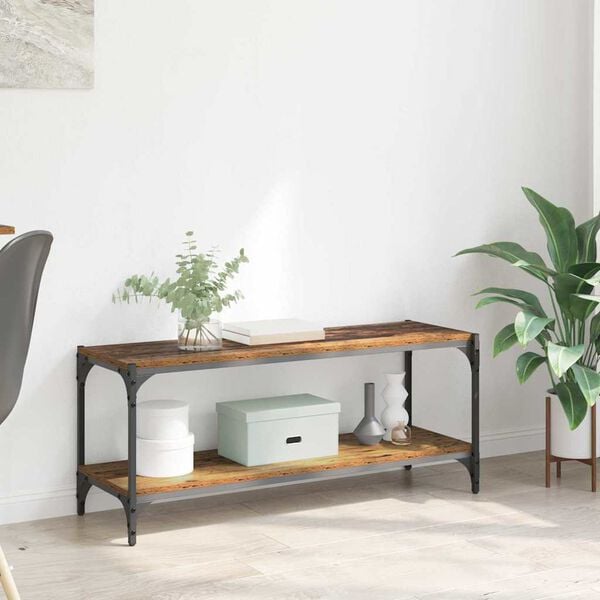 vidaXL Televizn&iacute; skř&iacute;ň Star&eacute; dřevo 100x33x41cm