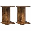 vidaXL Stojan na rostliny 2 pcs Uzen&yacute; Dub 25 x 25,5 x 40,5 cm