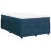 vidaXL Box spring postel s matrac&iacute; tmavě modr&aacute; 120 x 200 cm samet