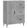 vidaXL Skř&iacute;ň highboard &scaron;ed&aacute; sonoma 69,5 x 34 x 180 cm kompozitn&iacute; dřevo