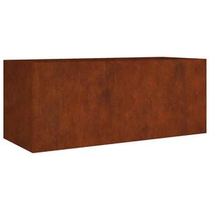 vidaXL Zahradn&iacute; vyv&yacute;&scaron;en&yacute; z&aacute;hon 200 x 80 x 80 cm cortenov&aacute; ocel