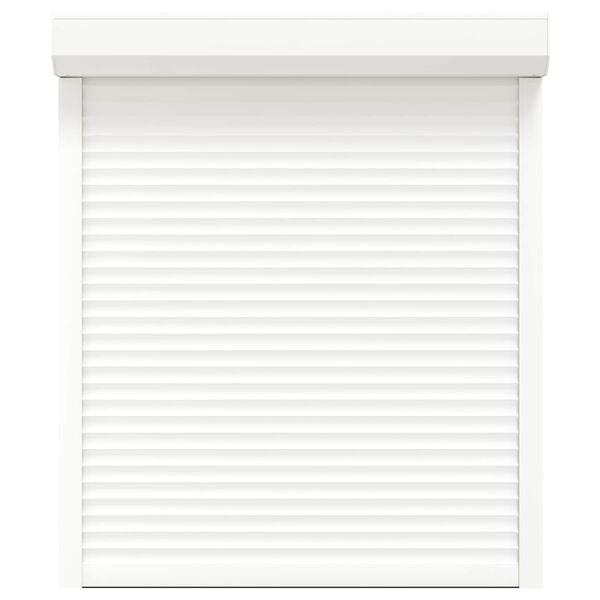 vidaXL Roletov&eacute; žaluzie B&iacute;l&yacute; 110 x 130 cm Hlin&iacute;k a polyuretan