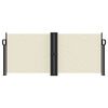 vidaXL Zatahovací boční markýza krémová 100 x 600 cm