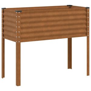 vidaXL Zahradn&iacute; květin&aacute;č 100 x 45 x 90 cm, odoln&yacute; proti povětrnostn&iacute;m vlivům, ocel