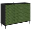 vidaXL Serv&iacute;rovac&iacute; skř&iacute;ň GELEEN Čern&yacute; dub 102 x 33 x 76 cm