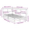 vidaXL Postel s knihovnou bez matrace 90 x 200 cm masivn&iacute; borovice