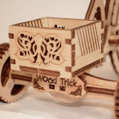 425873 Wood Trick Wooden Scale Model Kit Bicycle
