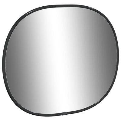 vidaXL Nástěnné zrcadlo černé 30 x 25 cm