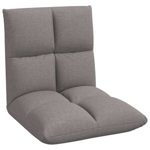 vidaXL Nastaviteln&aacute; podlahov&aacute; židle Taupe Textil