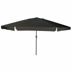 vidaXL Zahradn&iacute; slunečn&iacute;k Čern&aacute; 394 x 394 x 248 cm Polyester a ocel