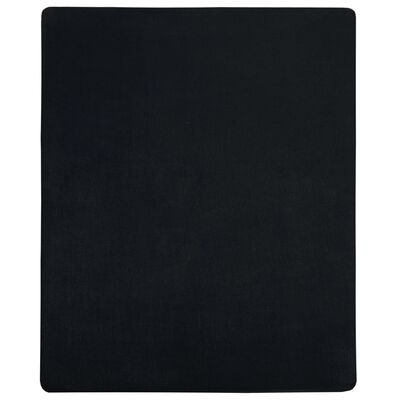 vidaXL Jersey prostěradlo černé 160x200 cm bavlna