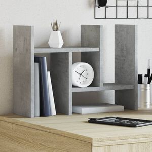 vidaXL Stoln&iacute; organiz&eacute;r betonově &scaron;ed&yacute; 34,5 x 15,5 x 35,5 cm kompozit