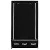 vidaXL &Scaron;atn&iacute; skř&iacute;ň čern&aacute; 87 x 49 x 159 cm textil