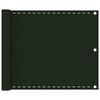 vidaXL Balkonov&aacute; z&aacute;stěna tmavě zelen&aacute; 75 x 300 cm HDPE