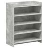 vidaXL Skř&iacute;ň na obuv Betonově &scaron;ed&aacute; 73,5 x 36 x 92 cm Kompozitn&iacute; dřevo