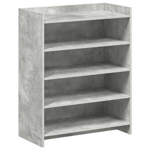 vidaXL Skř&iacute;ň na obuv Betonově &scaron;ed&aacute; 73,5 x 36 x 92 cm Kompozitn&iacute; dřevo