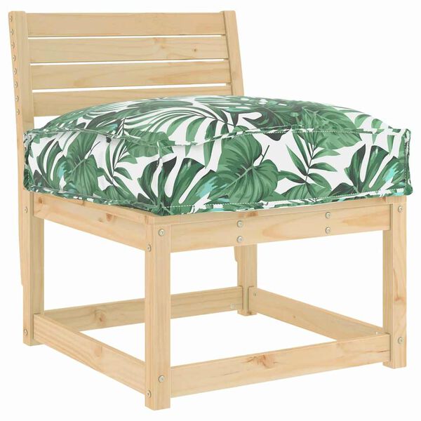 vidaXL Pol&scaron;t&aacute;ř List Vzor listů 50 x 50 x 12 cm Oxford l&aacute;tka