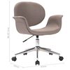 vidaXL Otočná kancelářská židle taupe textil