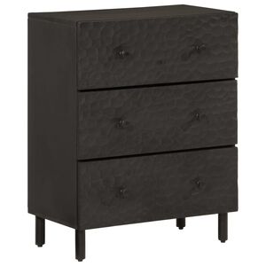 vidaXL Odkl&aacute;dac&iacute; skř&iacute;ňka čern&aacute; 60x33x75 cm masivn&iacute; mangovn&iacute;kov&eacute; dřevo