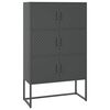 vidaXL Komoda antracitov&aacute; 80 x 35 x 135 cm ocel