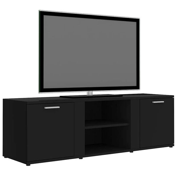 vidaXL TV stolek černý 120 x 34 x 37 cm kompozitní dřevo