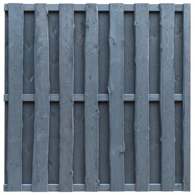 vidaXL Protipohledový plotový dílec borovice 180 x 180 cm šedý