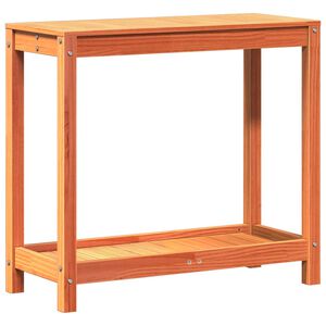 vidaXL Přesazovac&iacute; stůl s polic&iacute; voskově hněd&yacute; 82,5x35x75 cm borovice