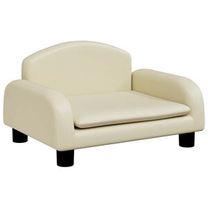 vidaXL Pel&iacute;&scaron;ek pro psy kr&eacute;mov&yacute; 50 x 40 x 30 cm uměl&aacute; kůže