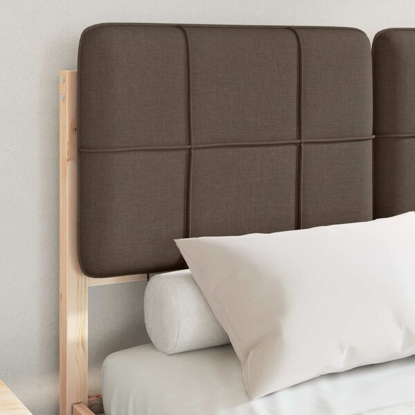 vidaXL R&aacute;m postele s čalouněn&yacute;m čelem s čelo Taupe 120 x 200 cm