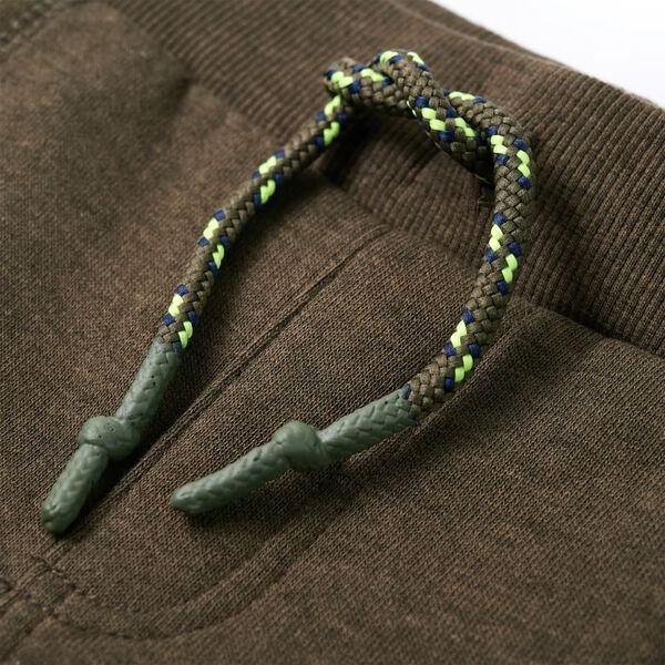 Dětské tepláky khaki melanž 140