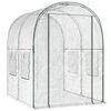 vidaXL Sklen&iacute;k s r&aacute;mem 160 x 200 x 192,5 cm PVC Transparentn&iacute;