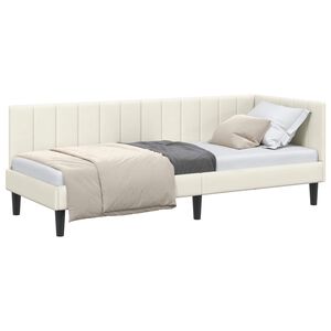 vidaXL Rohov&yacute; r&aacute;m postele Kr&eacute;mov&aacute; 80 x 200 cm samet