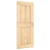 vidaXL Posuvn&eacute; dveře s kov&aacute;n&iacute;m 85 x 210 cm masivn&iacute; borov&eacute; dřevo