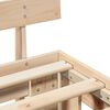 vidaXL R&aacute;m postele s čelo Př&iacute;rodn&iacute; 100 x 200 cm Masivn&iacute; borov&eacute; dřevo