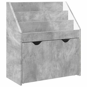 vidaXL Dětsk&yacute; reg&aacute;l Betonově &scaron;ed&aacute; 60 x 29,5 x 69 cm Kompozitn&iacute; dřevo