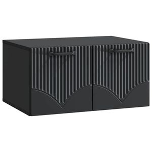 vidaXL N&aacute;stěnn&aacute; TV skř&iacute;ň Čern&aacute; 59,5 x 41 x 30 cm Kompozitn&iacute; dřevo