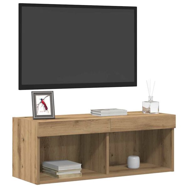 vidaXL Sestava TV skř&iacute;něk 2 pcs Artisanov&yacute; dub 80 x 30 x 30 cm