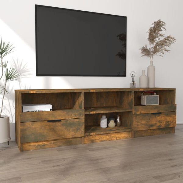 vidaXL TV skříňka kouřový dub 150 x 33,5 x 45 cm kompozitní dřevo