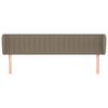 vidaXL Čelo postele typu ušák taupe 163x23x78/88 cm textil