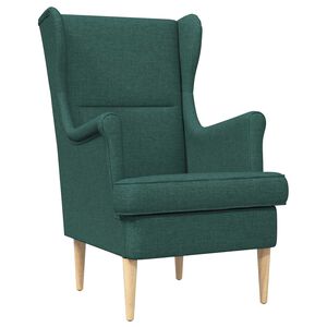 vidaXL křeslo Tmavě zelen&aacute; textil