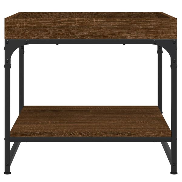 vidaXL Konferenční stolek hnědý dub 49,5x49,5x45 cm kompozitní dřevo