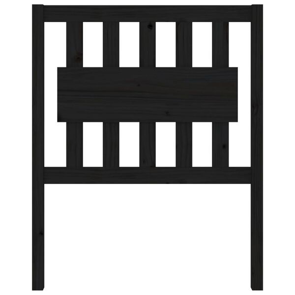 vidaXL Čelo postele čern&eacute; 80,5 x 4 x 100 cm masivn&iacute; borovice