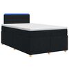 vidaXL Postel boxspring s matrac&iacute; s čelo Čern&aacute; 120 x 190 cm Textil