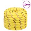 vidaXL Lodn&iacute; lano žlut&eacute; 20 mm 100 m polypropylen