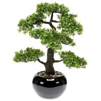 Emerald Umělý fíkus mini bonsai zelený 47 cm 420006
