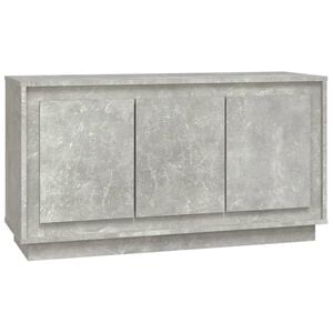 vidaXL Př&iacute;born&iacute;k betonově &scaron;ed&yacute; 102 x 35 x 55 cm kompozitn&iacute; dřevo